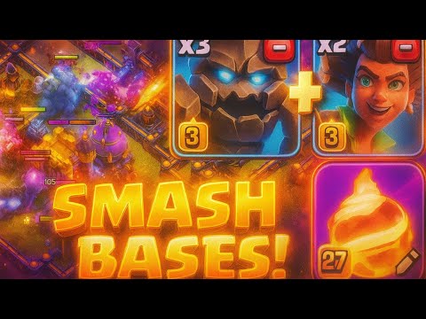 Fireball Meteor Golem + Root Rider Even Better! Legends League Full Hits – Michael329